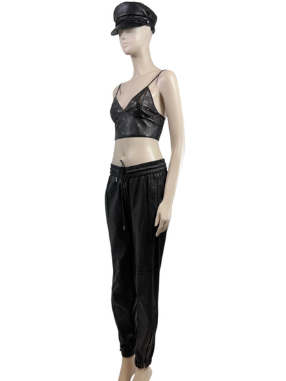 Saint Laurent Anthony Vaccarello Black Lambskin set