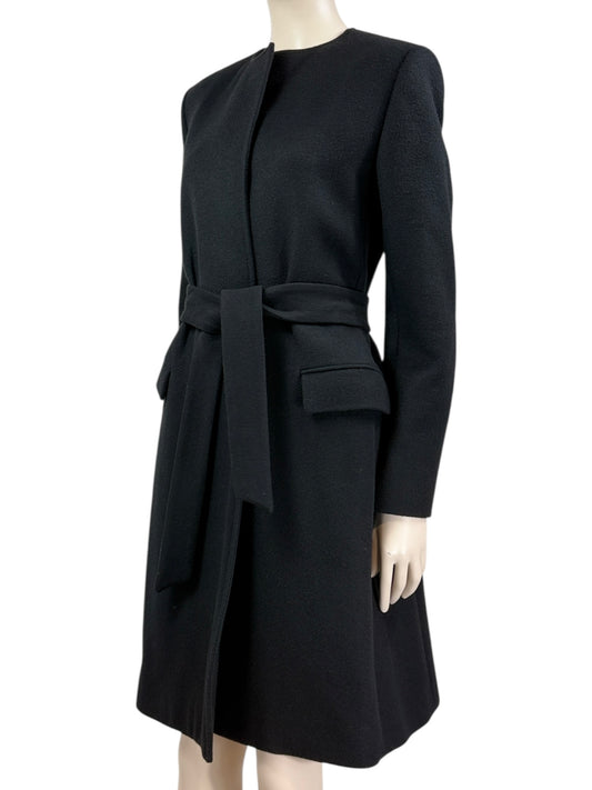 Saint Laurent Hedi Slimane Fall 2013 black cashmere coat