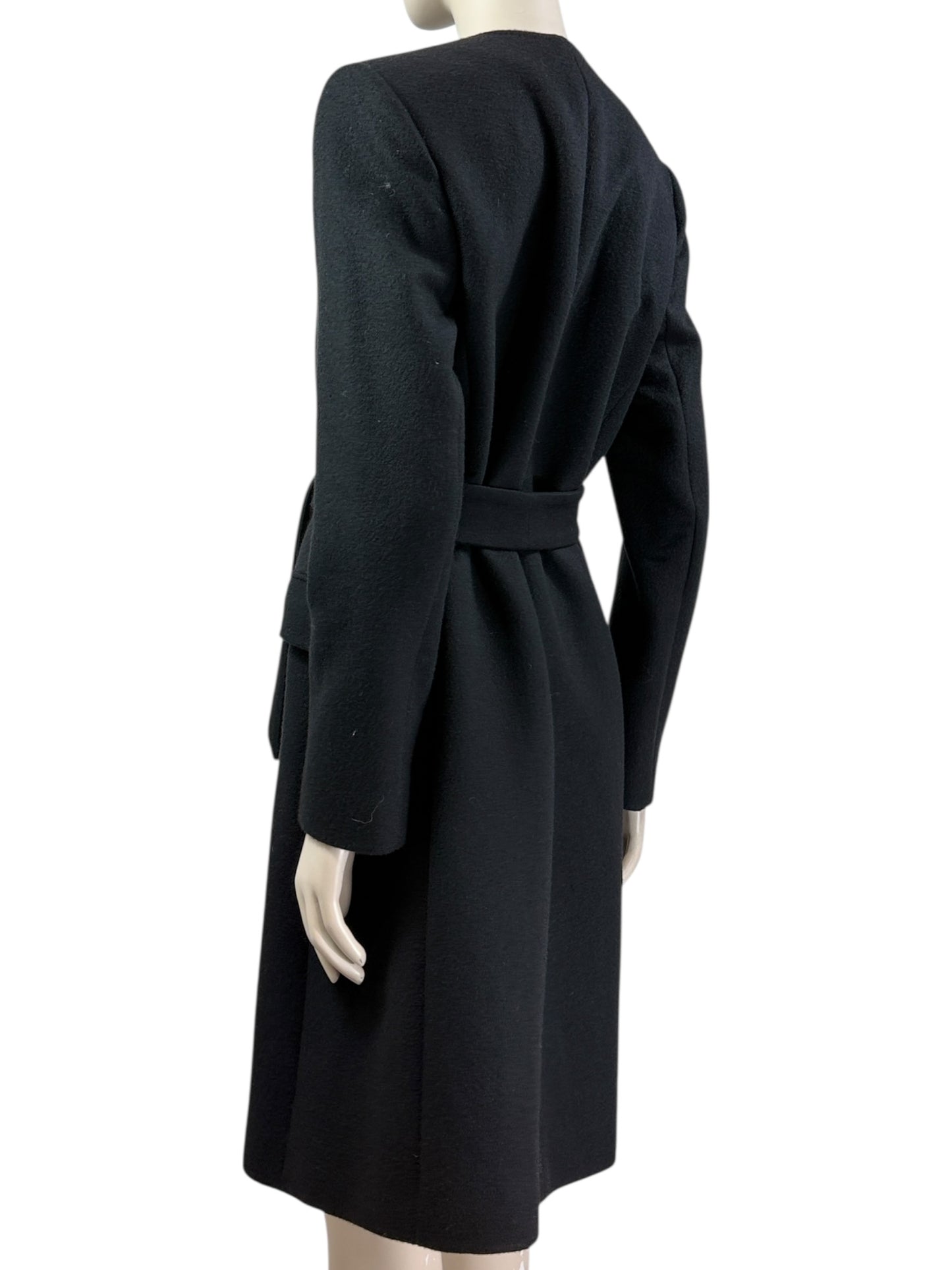 Saint Laurent Hedi Slimane Fall 2013 black cashmere coat