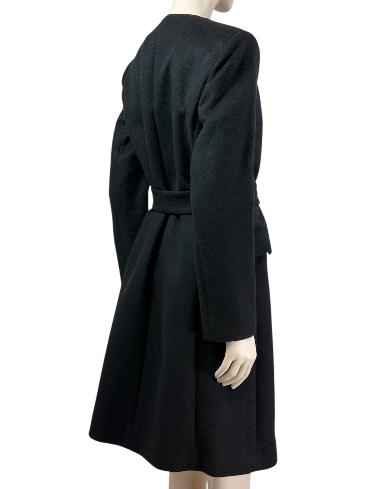 Saint Laurent Hedi Slimane Fall 2013 black cashmere coat