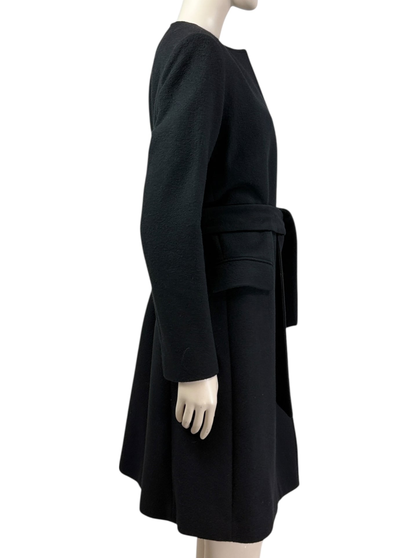 Saint Laurent Hedi Slimane Fall 2013 black cashmere coat