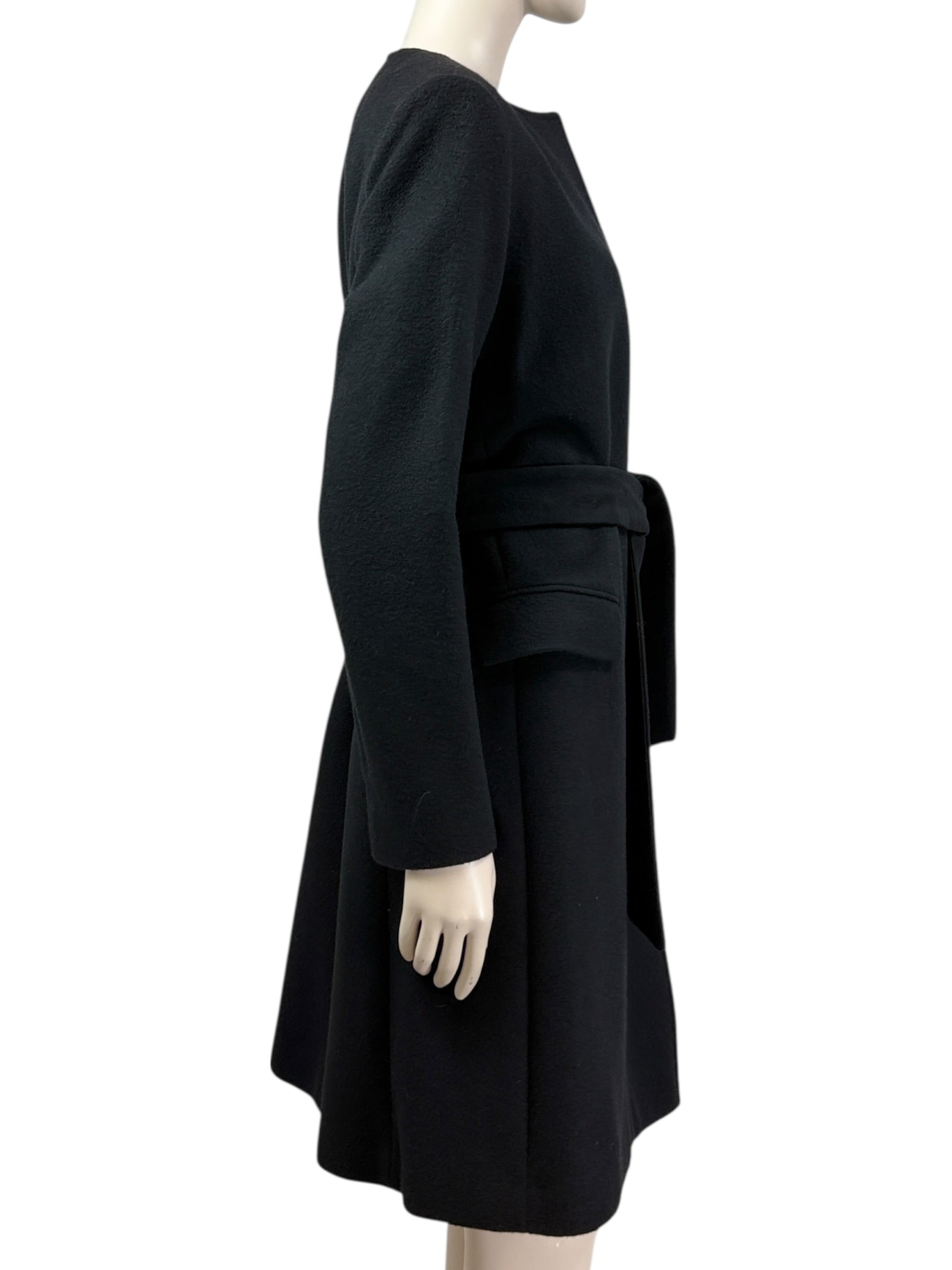 Saint Laurent Hedi Slimane Fall 2013 black cashmere coat