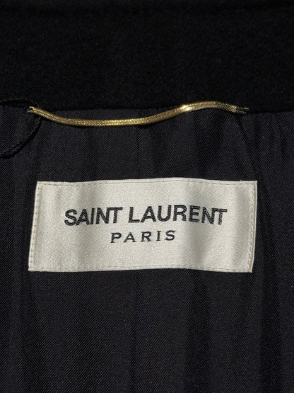 Saint Laurent Hedi Slimane Fall 2013 black cashmere coat