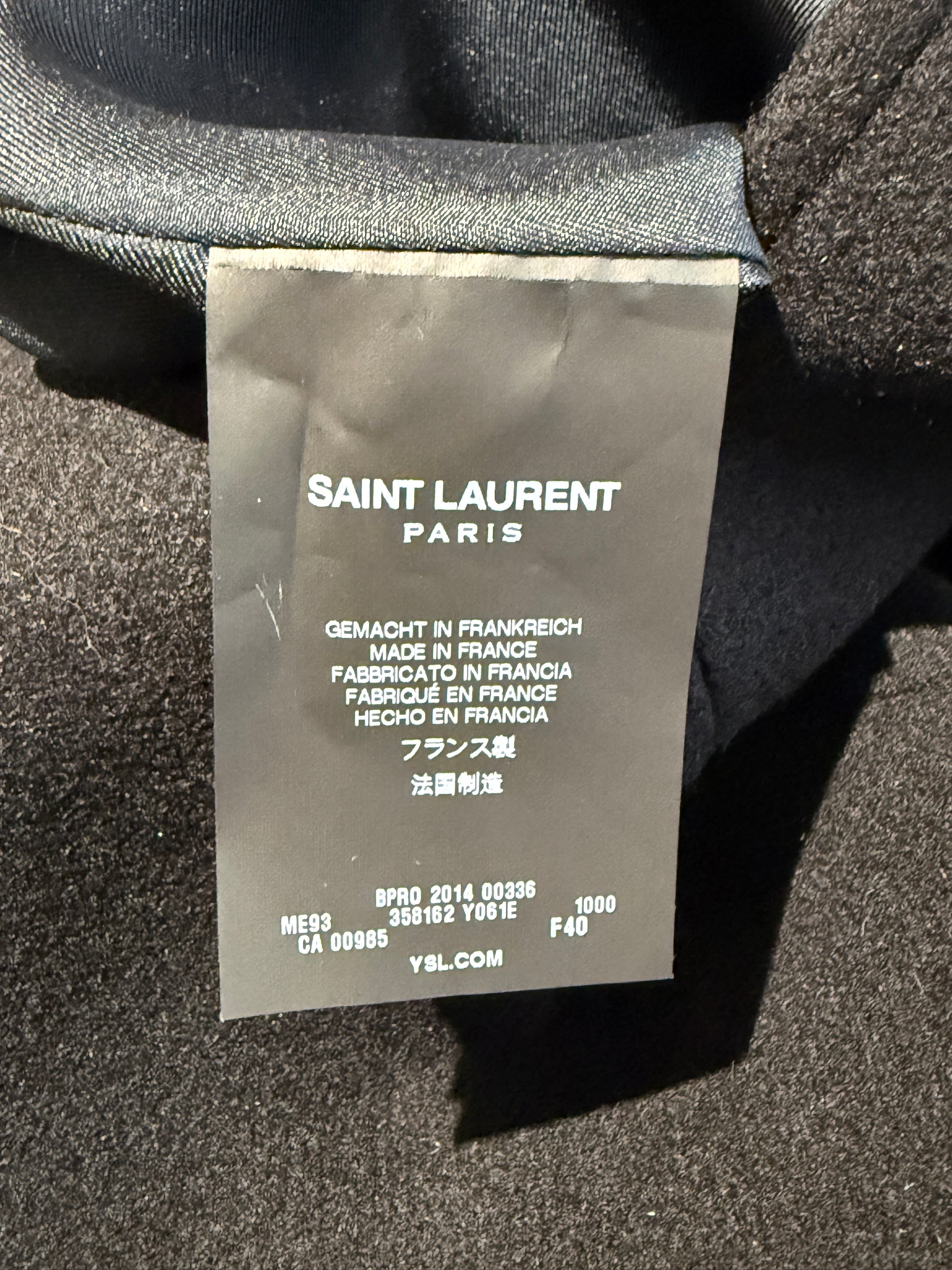 Saint Laurent Hedi Slimane Fall 2014 cape