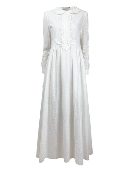 Saint Laurent Hedi Slimane Resort 2015 white broderie anglaise dress