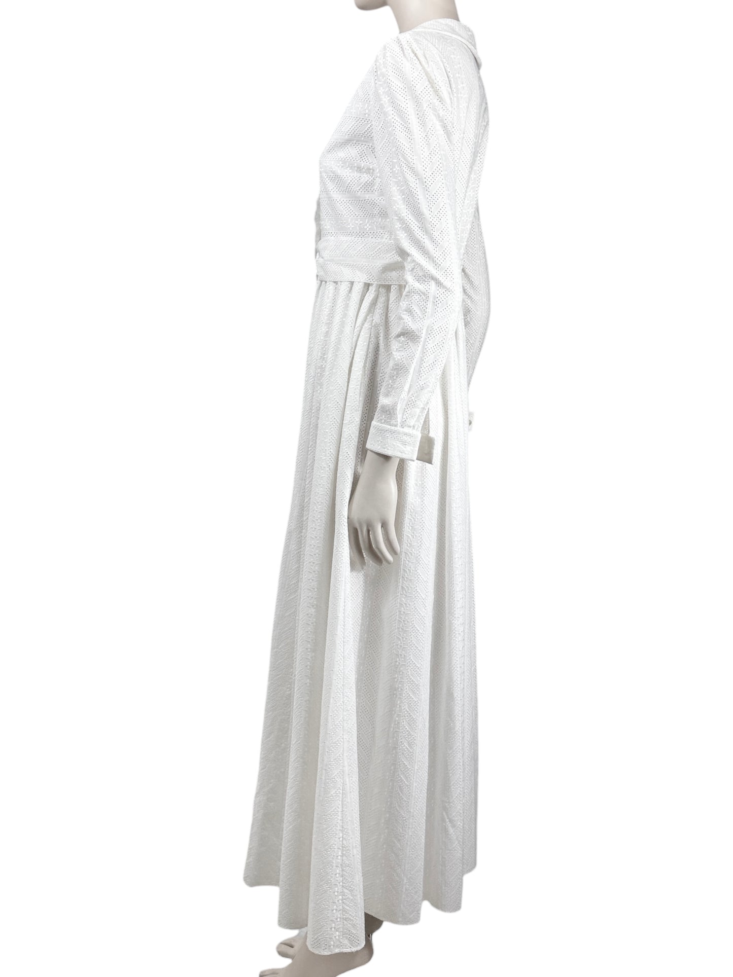Saint Laurent Hedi Slimane Resort 2015 white broderie anglaise dress