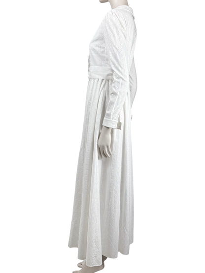 Saint Laurent Hedi Slimane Resort 2015 white broderie anglaise dress