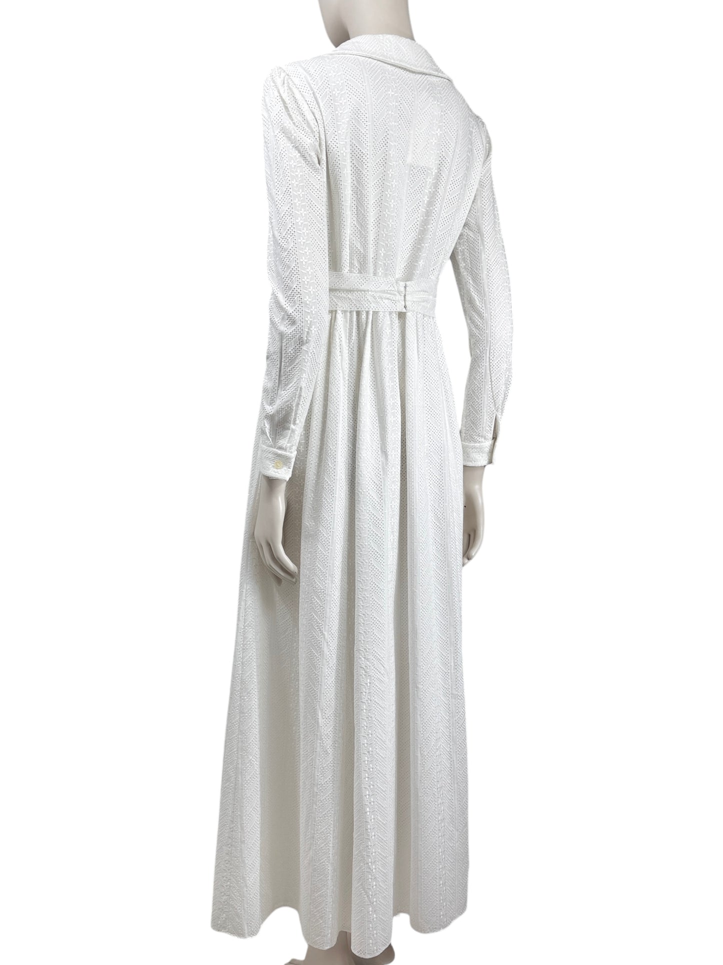 Saint Laurent Hedi Slimane Resort 2015 white broderie anglaise dress