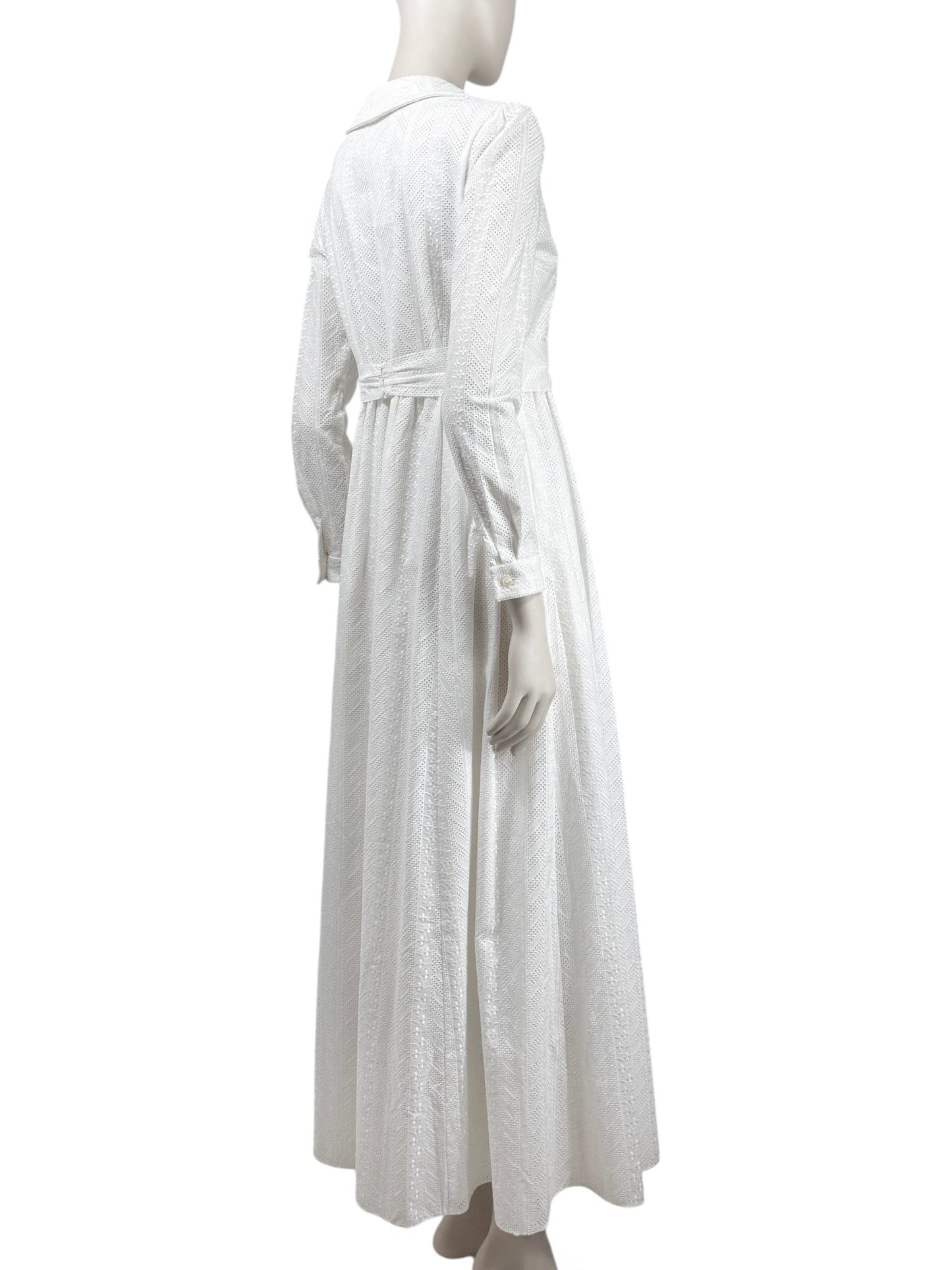 Saint Laurent Hedi Slimane Resort 2015 white broderie anglaise dress