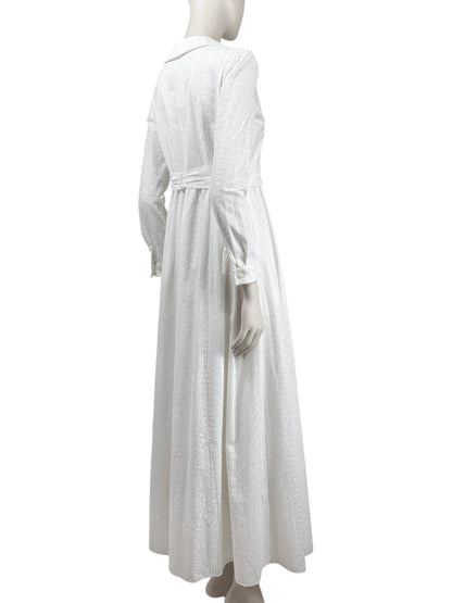 Saint Laurent Hedi Slimane Resort 2015 white broderie anglaise dress
