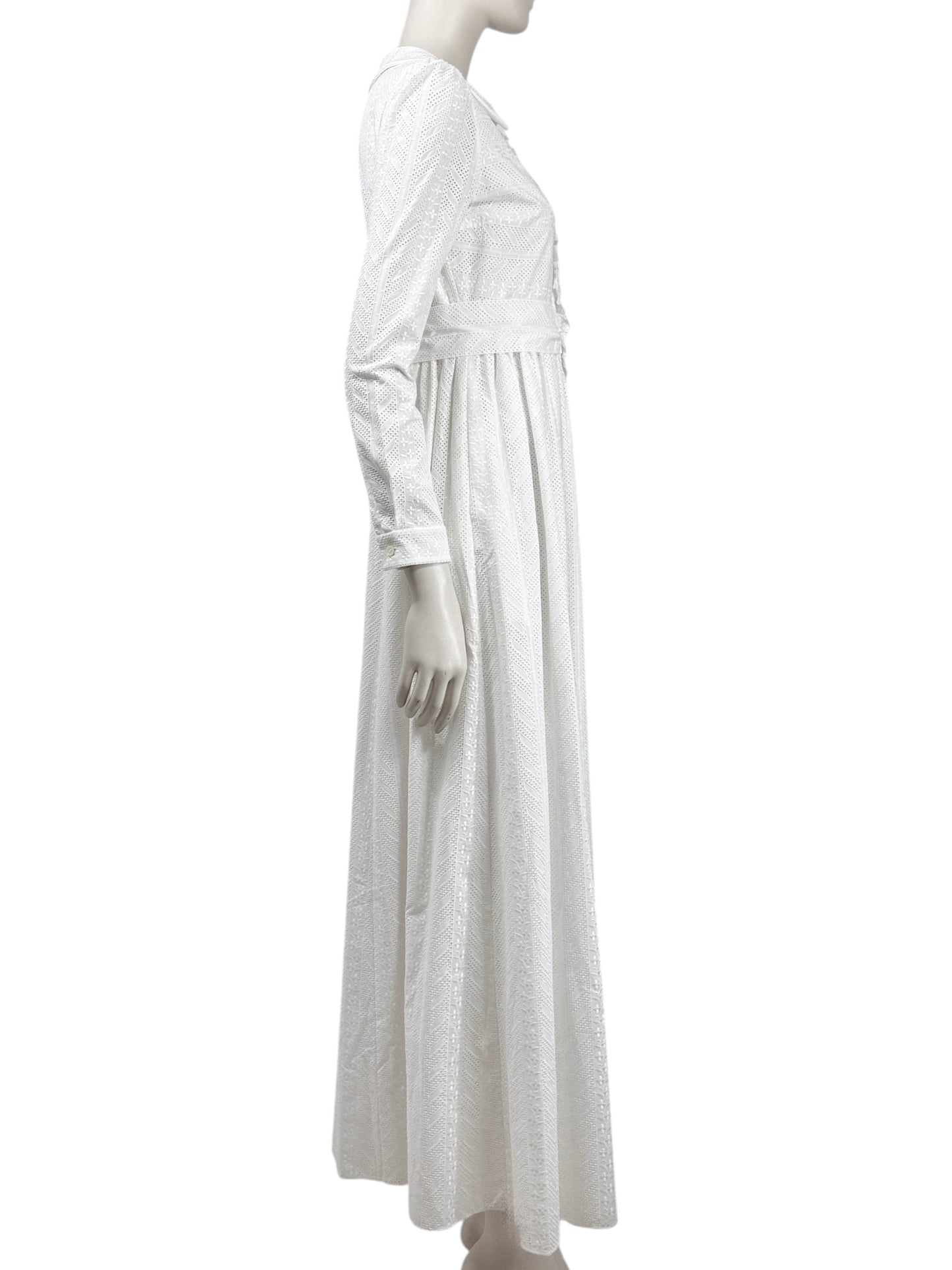 Saint Laurent Hedi Slimane Resort 2015 white broderie anglaise dress
