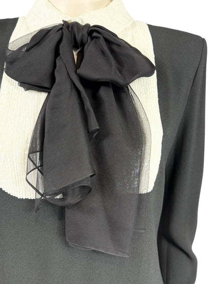 Saint Laurent Hedi Slimane Spring 2013 Look 13 Smoking train dress