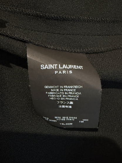 Saint Laurent Hedi Slimane Spring 2013 Look 13 Smoking train dress