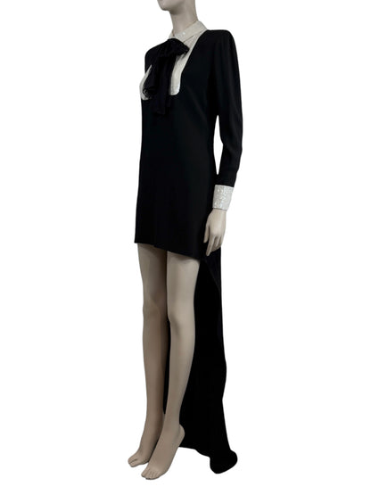 Saint Laurent Hedi Slimane Spring 2013 Look 13 Smoking train dress