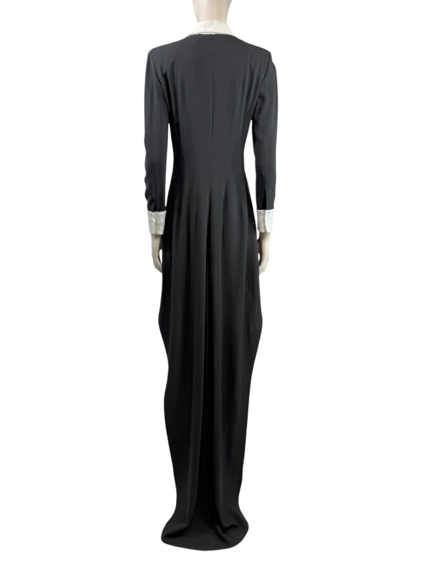Saint Laurent Hedi Slimane Spring 2013 Look 13 Smoking train dress