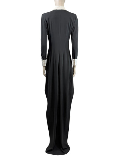 Saint Laurent Hedi Slimane Spring 2013 Look 13 Smoking train dress