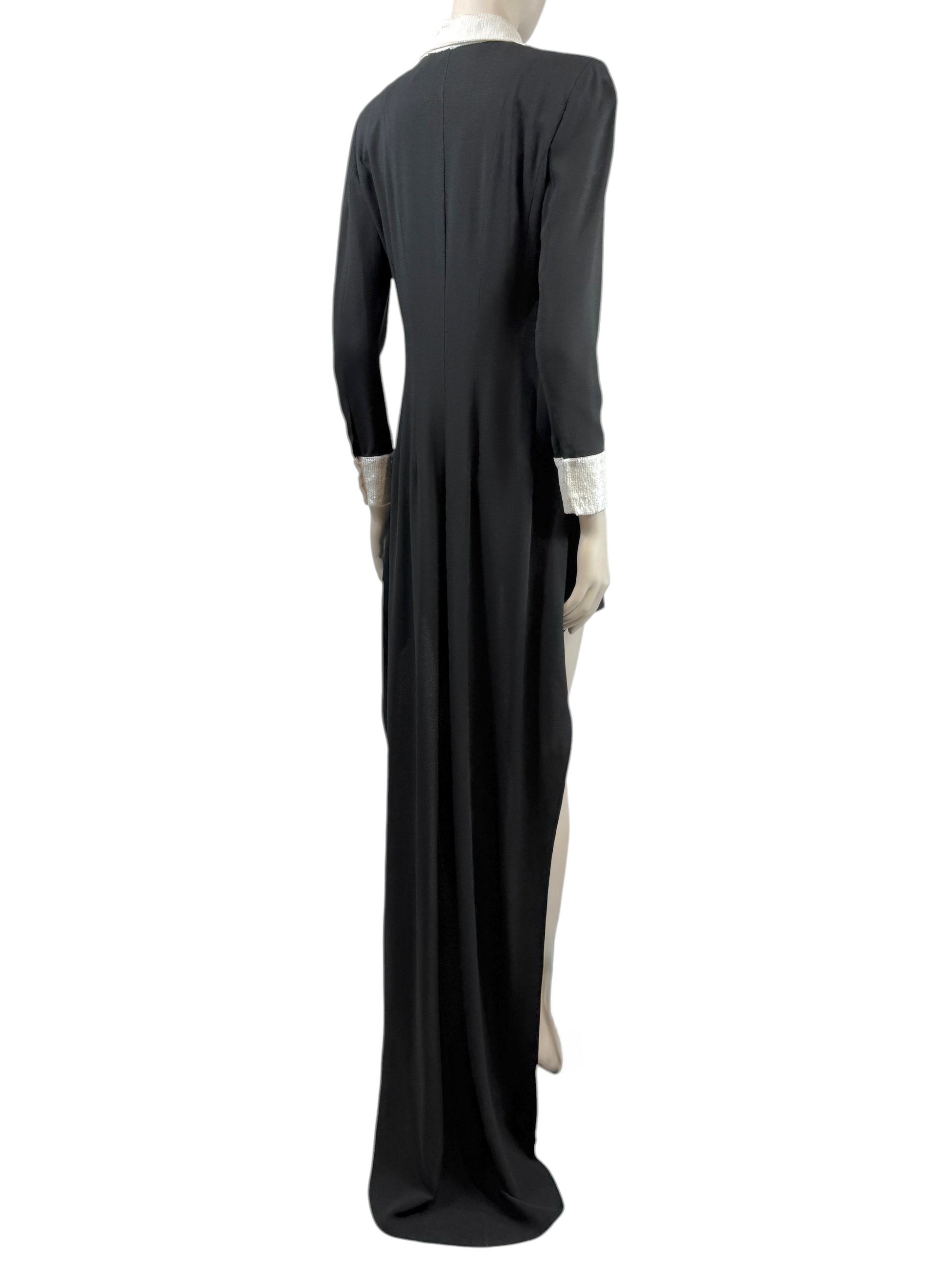 Saint Laurent Hedi Slimane Spring 2013 Look 13 Smoking train dress