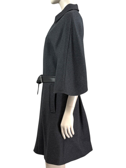 Saint Laurent X Hedi Slimane Automne/Hiver 2015-2016 grey wool coat