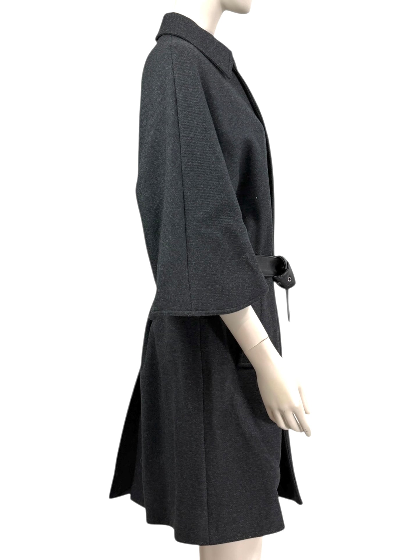 Saint Laurent X Hedi Slimane Automne/Hiver 2015-2016 grey wool coat