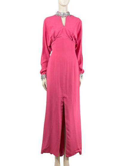 Thierry Mugler Fall 2001 Pink dress crystal