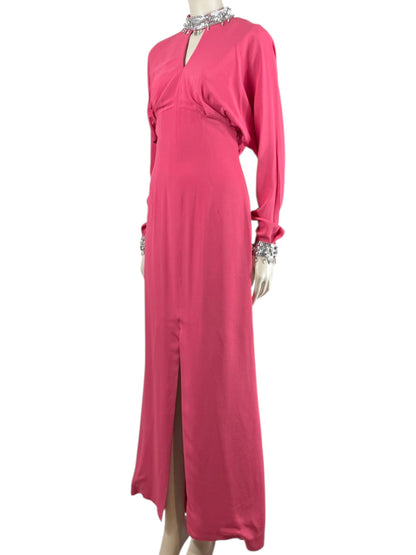 Thierry Mugler Fall 2001 Pink dress crystal
