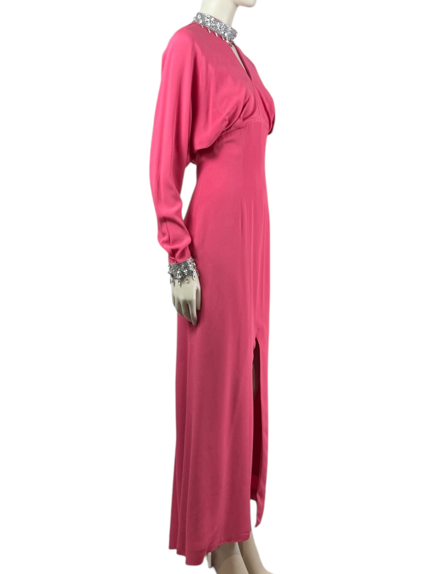 Thierry Mugler Fall 2001 Pink dress crystal