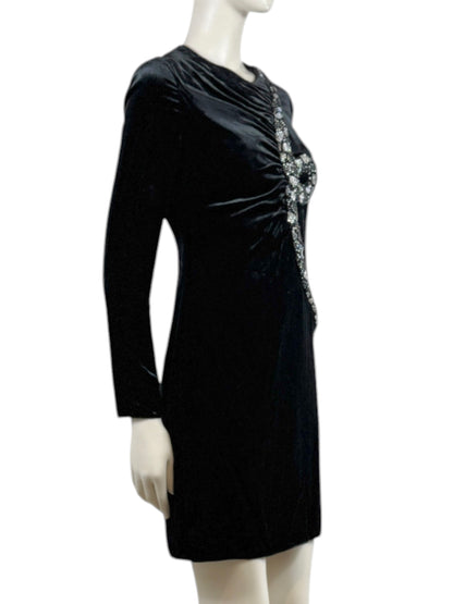 Valentino 1971 Pierpaolo Piccioli Prefall 2018 Velvet snake crystal dress