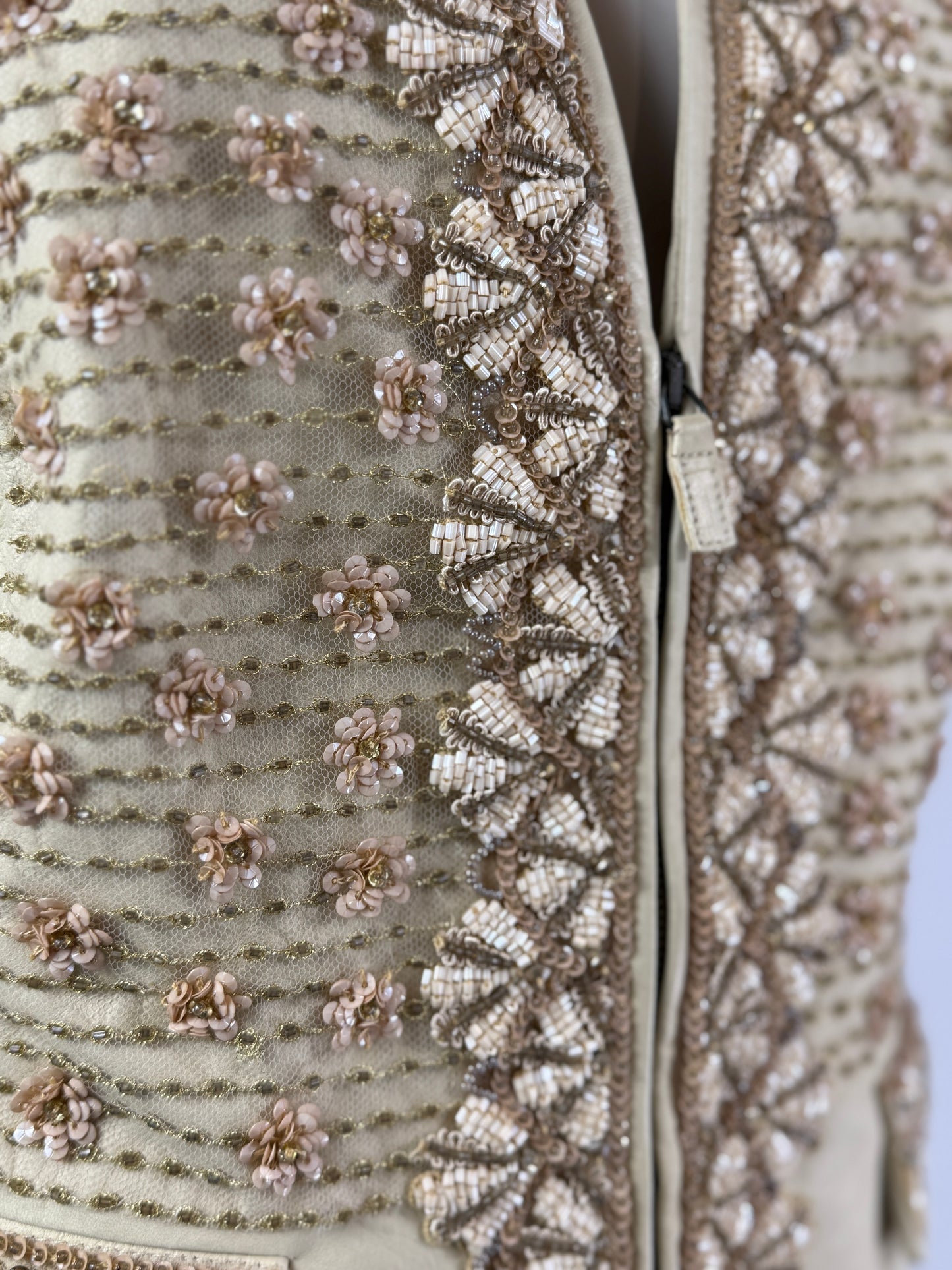 Valentino 2002 embroidered leather jacket