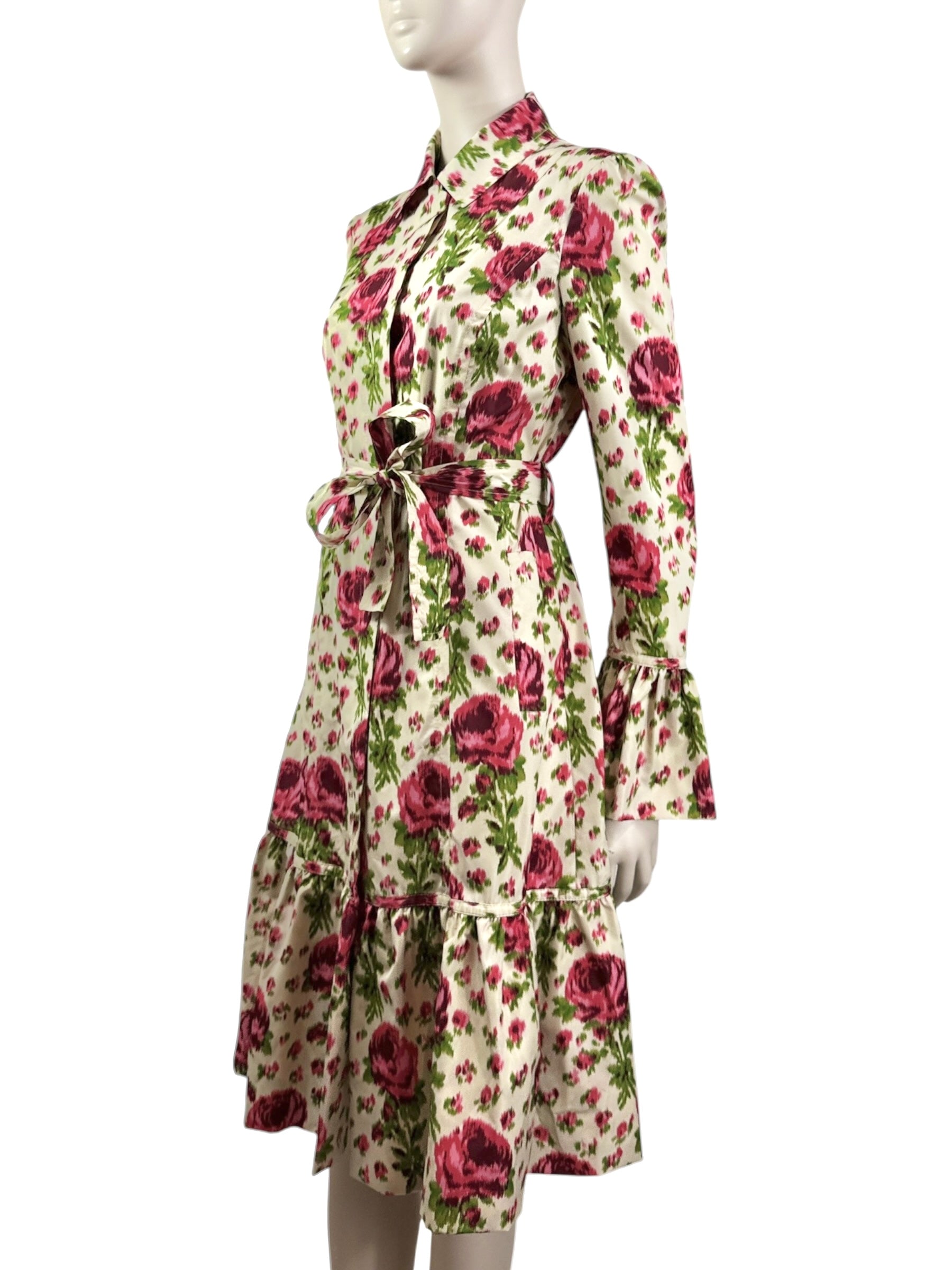 Valentino 2004  floral printed trench