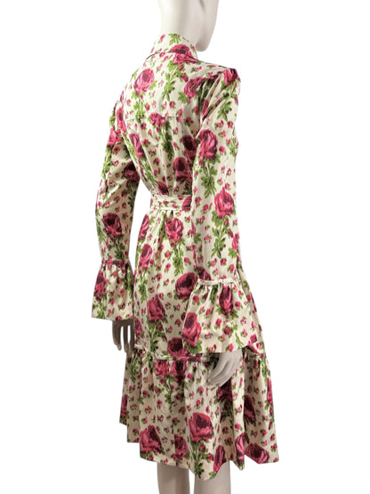 Valentino 2004  floral printed trench