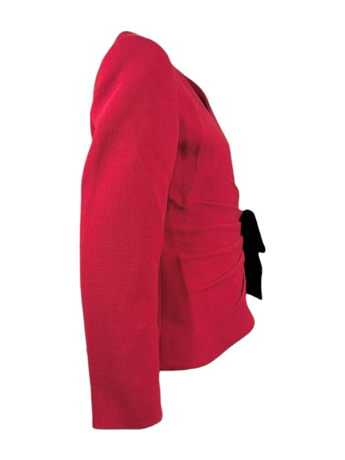 Valentino Alessandro Michele Fall 2025 Look 76 Red jack black velvet bow