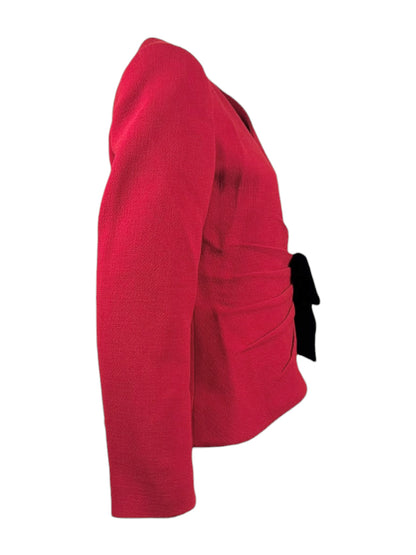 Valentino Alessandro Michele Fall 2025 Look 76 Red jack black velvet bow