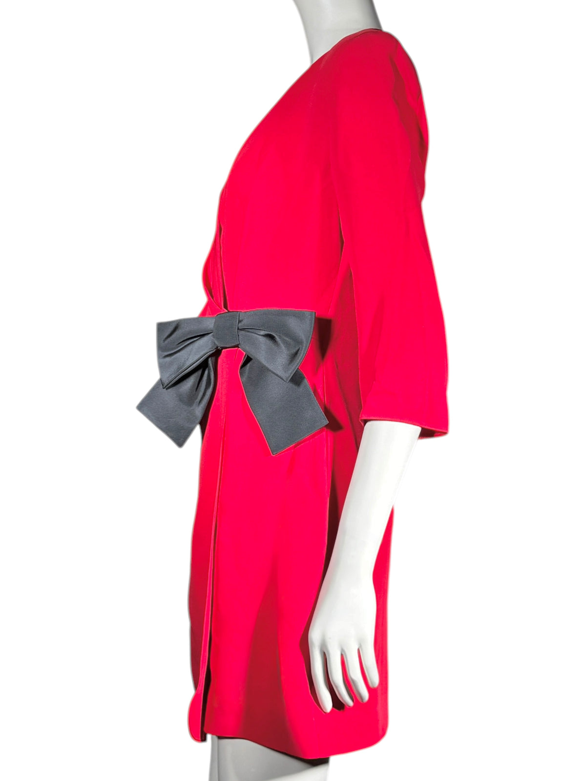 Valentino Alessandro Michele Fall 2025 Red dress with black bow