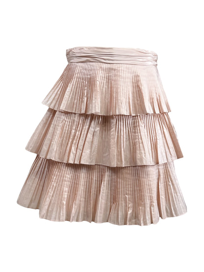 Valentino Alessandro Michele Prefall 2025 ruffle silk pink skirt
