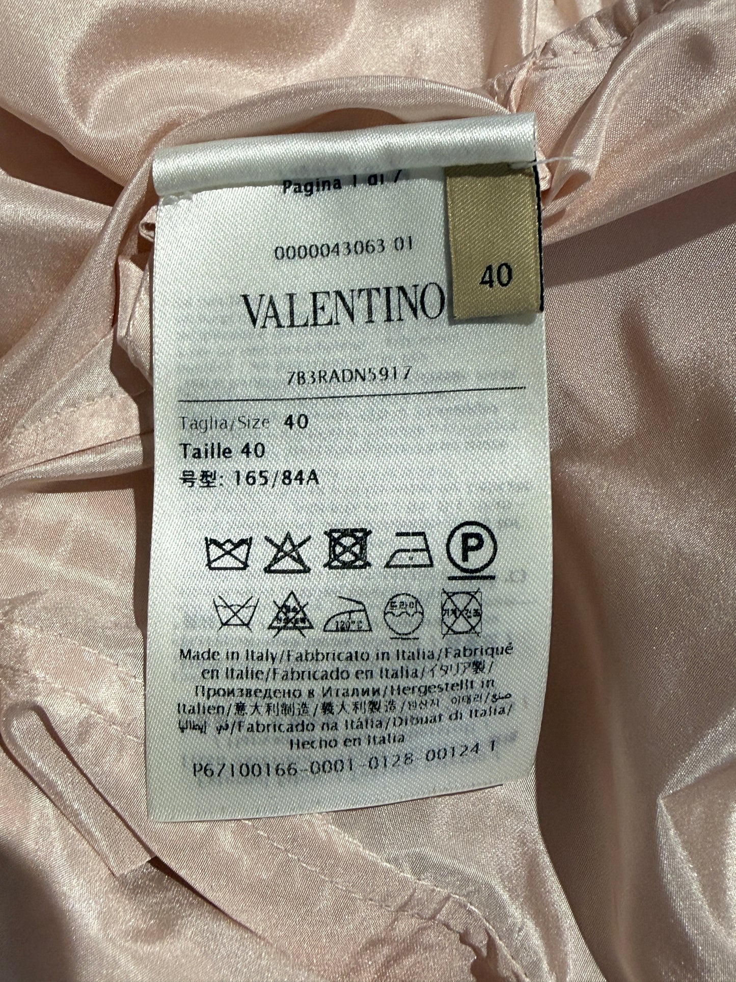Valentino Alessandro Michele Prefall 2025 ruffle silk pink skirt