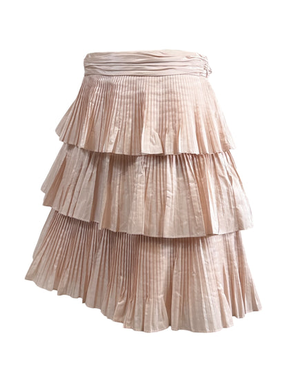 Valentino Alessandro Michele Prefall 2025 ruffle silk pink skirt