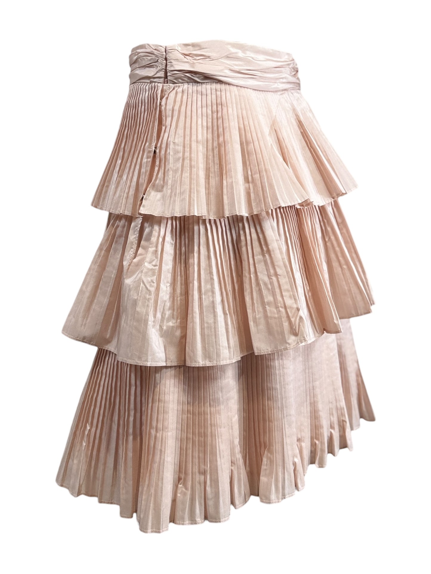 Valentino Alessandro Michele Prefall 2025 ruffle silk pink skirt