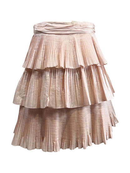 Valentino Alessandro Michele Prefall 2025 ruffle silk pink skirt