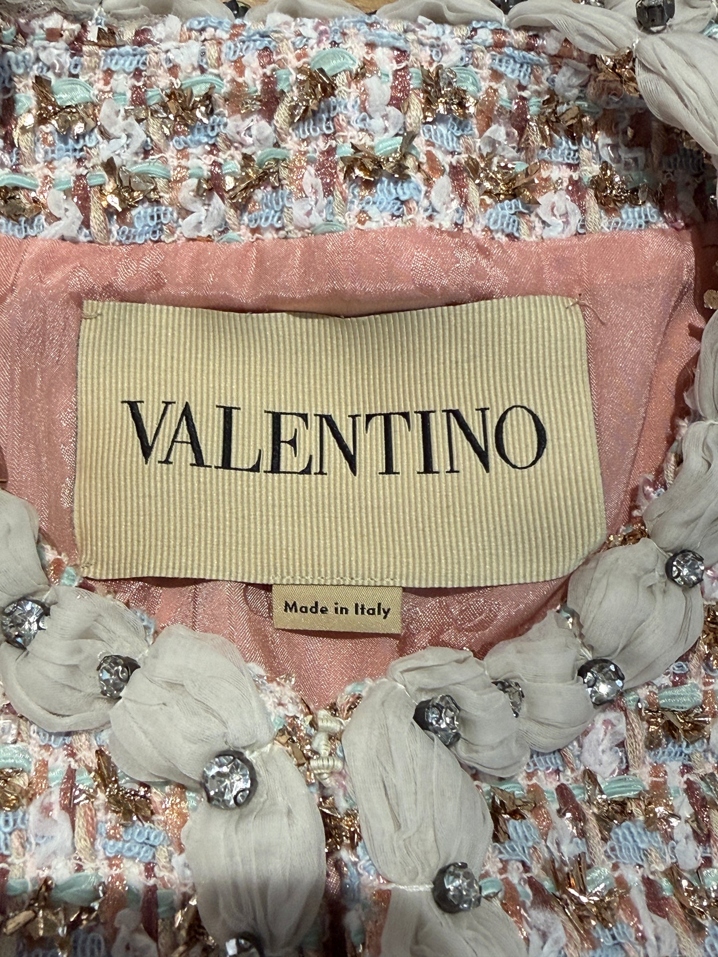 Valentino Alessandro Michele Prefall 2025 tweed jacket