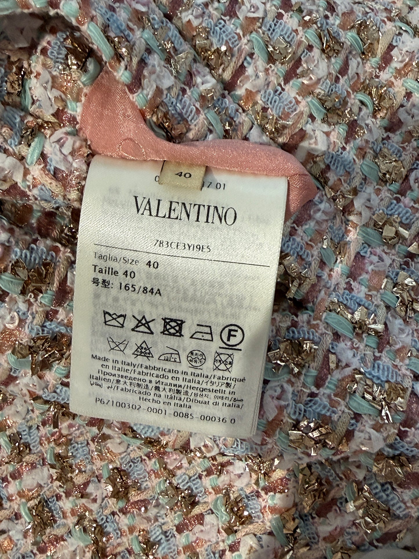 Valentino Alessandro Michele Prefall 2025 tweed jacket