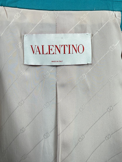 Valentino Alessandro Michele Resort 2025 Look 139 Turquoise trouser suit