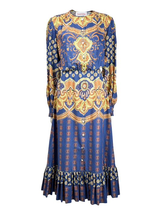 Valentino Alessandro Michele Resort 2025 Look 163 Paisley cotton printed dress