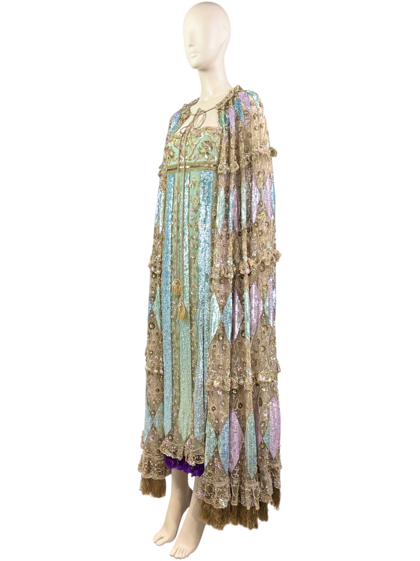 Valentino_Alessandro_Michele_Resort_2025_Look_169_Embroidered_Dress_cape