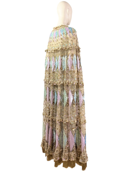 Valentino_Alessandro_Michele_Resort_2025_Look_169_Embroidered_Dress_cape