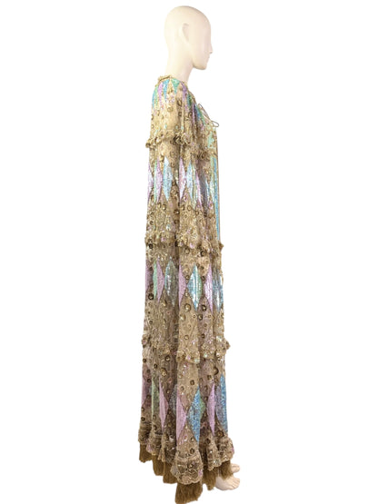 Valentino_Alessandro_Michele_Resort_2025_Look_169_Embroidered_Dress_cape