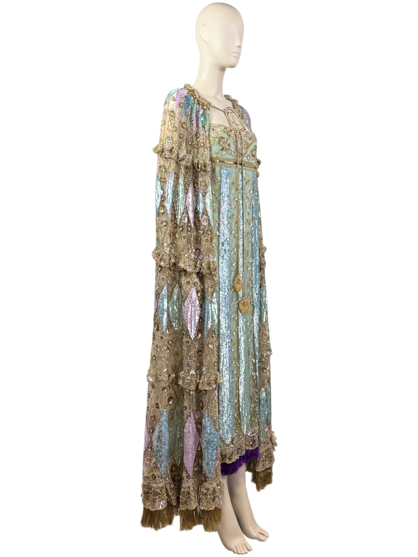 Valentino_Alessandro_Michele_Resort_2025_Look_169_Embroidered_Dress_cape