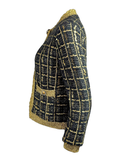 Valentino Alessandro Michele Resort 2025 Look 85 Black gold jacket