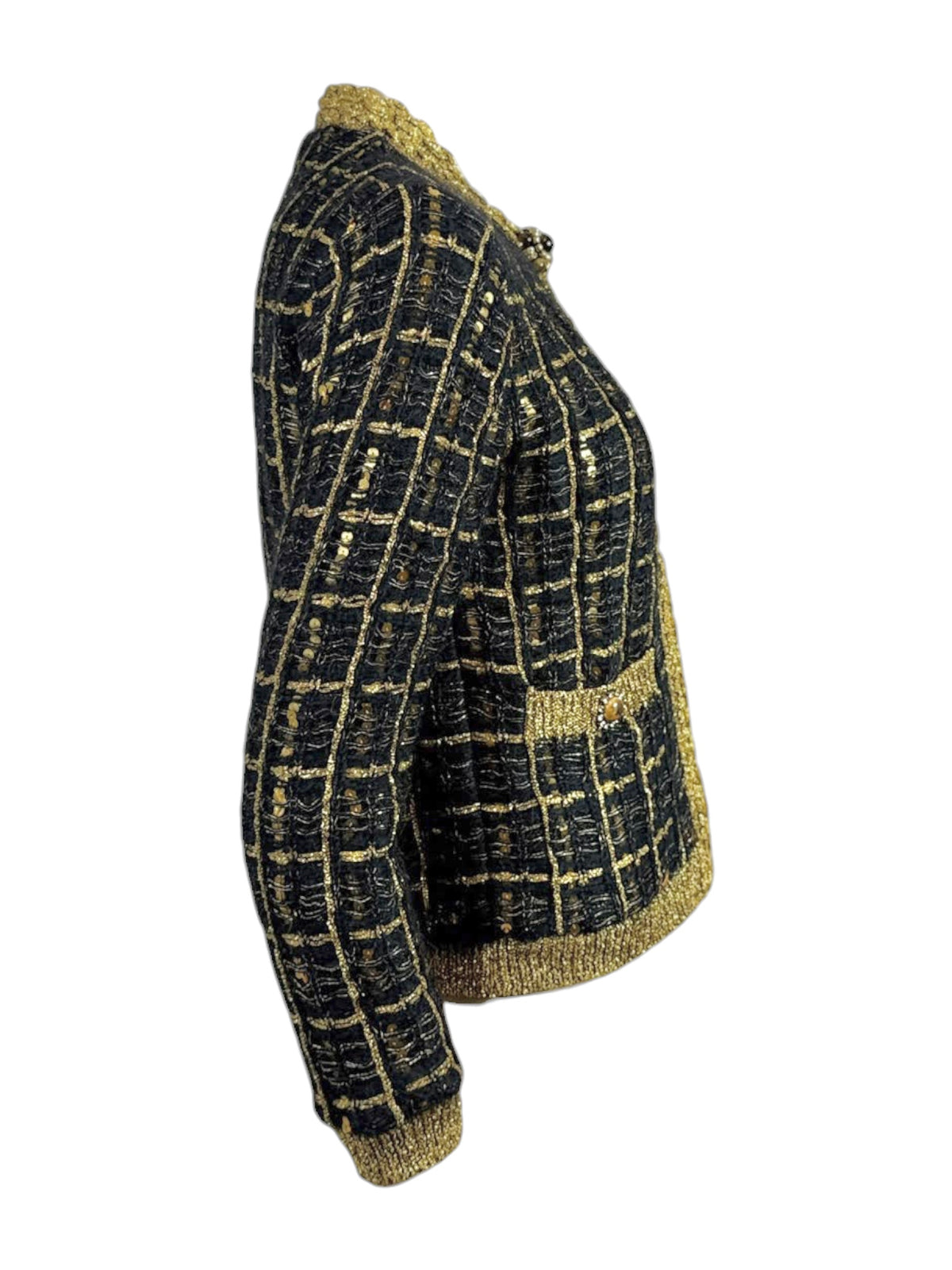 Valentino Alessandro Michele Resort 2025 Look 85 Black gold jacket