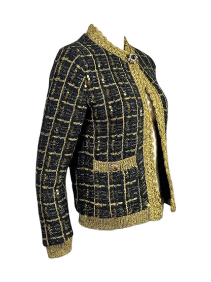 Valentino Alessandro Michele Resort 2025 Look 85 Black gold jacket