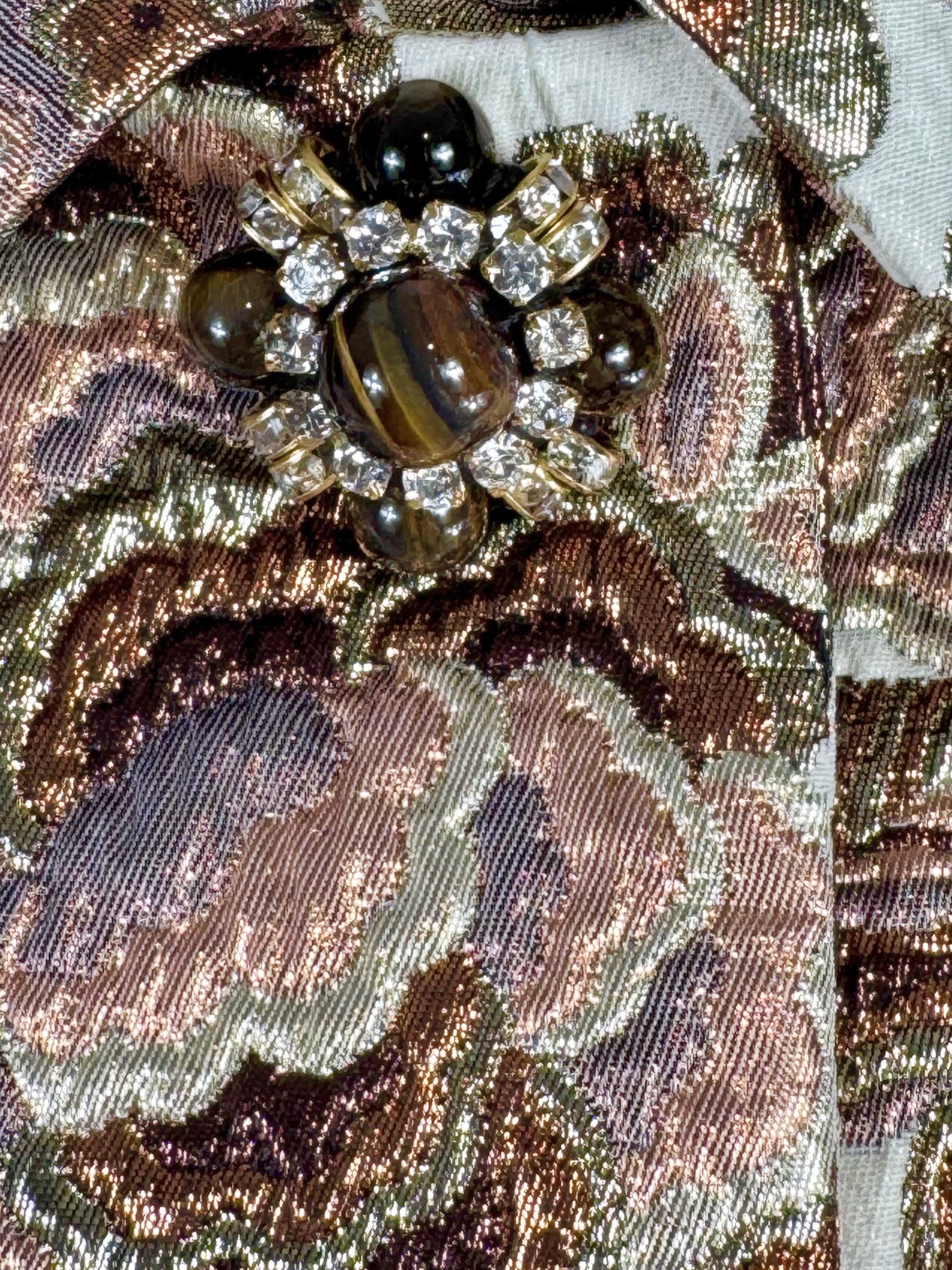 Valentino Alessandro Michele Resort 2026 Skirt suite in metallic brocade
